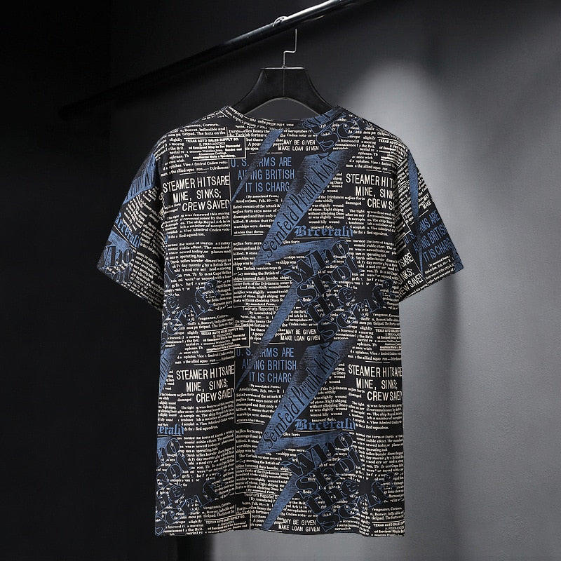 Oversize T-shirts Men Big Size 10XL Tops Tees Summer Hip Hop Casual Letter Print Tshirts Plus Size 9XL10XL Clothes HX365