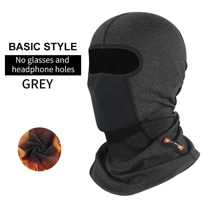 WEST BIKING Cycling Scarf Winter Warm Hat Breathable Windproof Sport Balaclava Cycling Headwear MTB Bike Motorcycle Helmet Liner