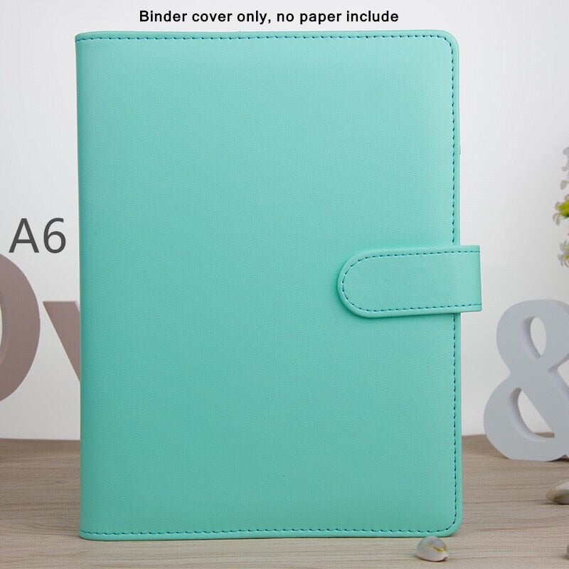MINKYS Macaroon Color A6/A5 PU Leather DIY Binder Photocards Collect Book Diary Agenda Planner Bullet Cover Album Stationery