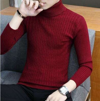 Zongke Thin White Turtleneck Men Sweater Pullover Men Clothing Korean Men Turtle Neck Spring Clothes M-3XL 2022