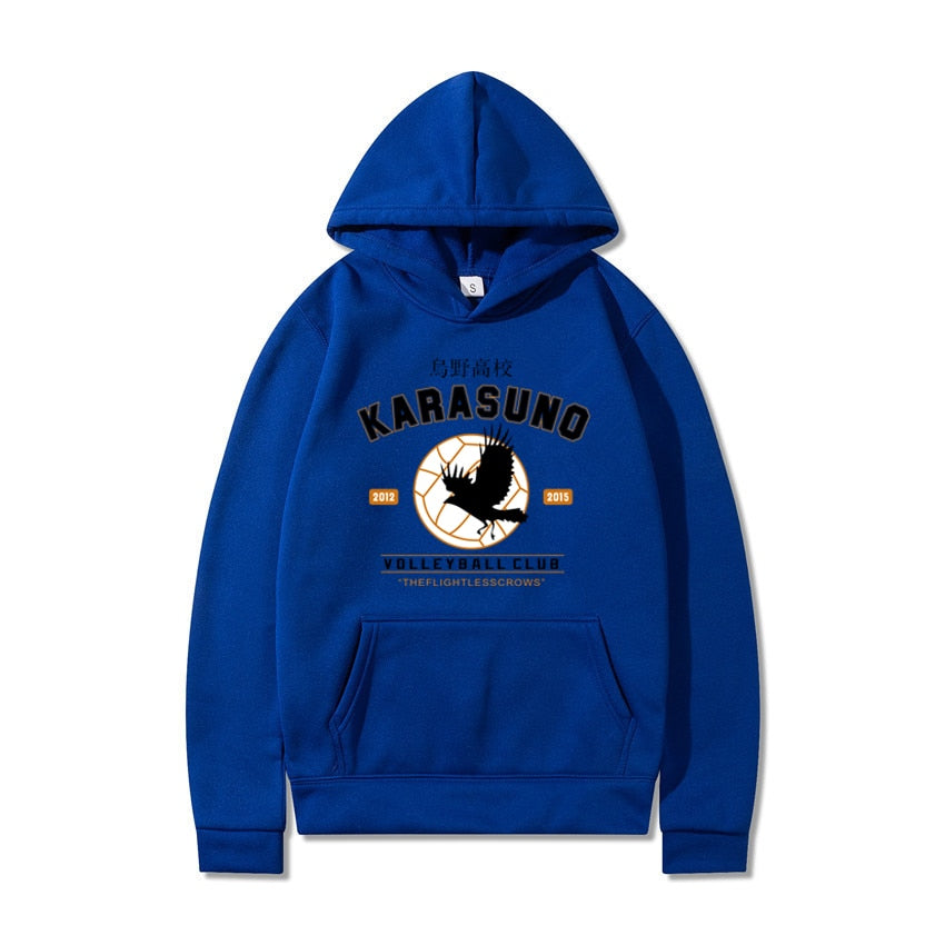 Men''s Hoodies Cartoon Haikyuu Funny Japanese Anime Streetwear Harajuku Karasuno Fly High Graphic Sweatshirts Men Women Hoodie