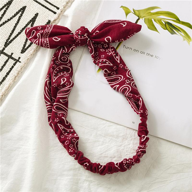 Fashion Women Girls Summer Bohemian Hair Bands Print Headbands Vintage Cross Turban Bandage Bandanas HairBands Hair Accessories
