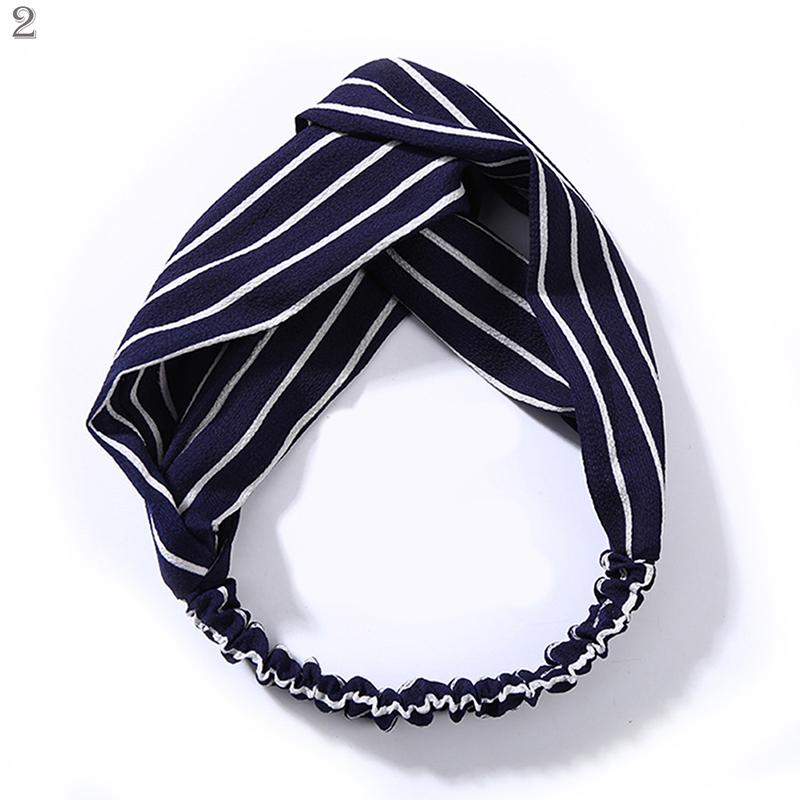 Fashion Women Girls Summer Bohemian Hair Bands Print Headbands Vintage Cross Turban Bandage Bandanas HairBands Hair Accessories