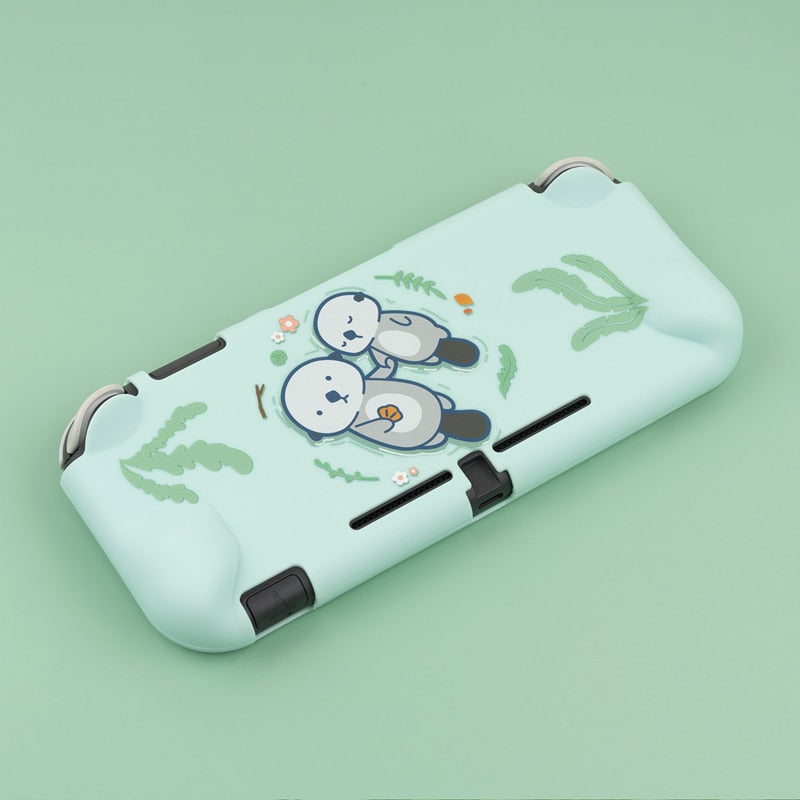 GeekShare Nintend Switch Case Cute Steamed Bread Rabbit Cartoon Soft Full Cover Back Girp Shell For Nintendo Switch Accessories