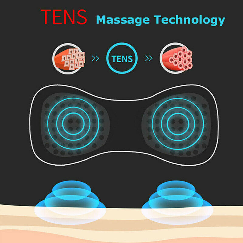 Mini Electric Neck Massager Pad Low Frequency Pulse Stimulator Stickers Shoulder Cervical Vertebra Muscle Relief Pain Massage