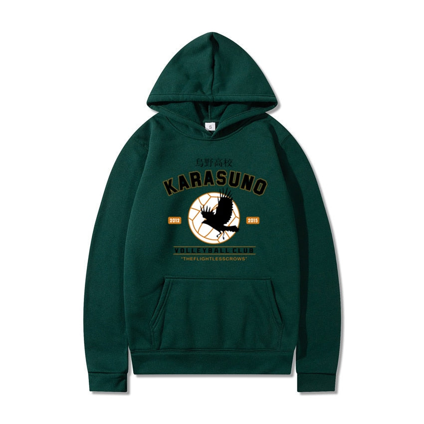Men''s Hoodies Cartoon Haikyuu Funny Japanese Anime Streetwear Harajuku Karasuno Fly High Graphic Sweatshirts Men Women Hoodie