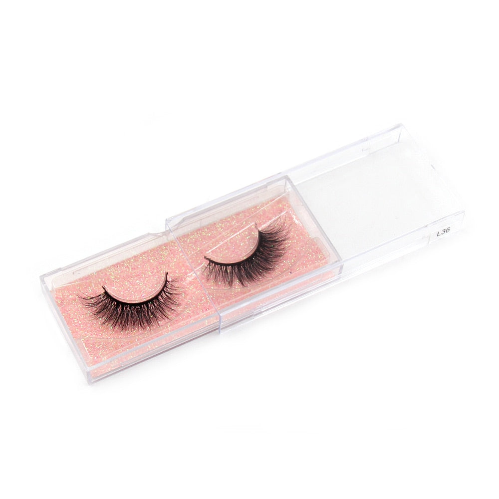 LEHUAMAO Fluffy Mink Lashes Short Wispy Natural Eyelashes 15mm-18mm Hamdmade Real 3D Mink Eyelashes Makeup False Lashes