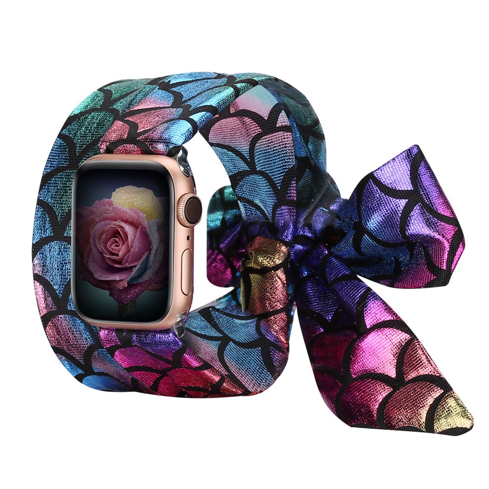 Toyouths Scarf Strap for iwatch Band 38/40/42/44mm Women Fashion Scarf Replacement Strap for Apple Watch SE Series 6 5 4 3 2 1
