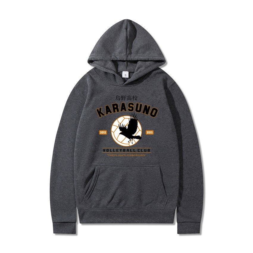 Men''s Hoodies Cartoon Haikyuu Funny Japanese Anime Streetwear Harajuku Karasuno Fly High Graphic Sweatshirts Men Women Hoodie