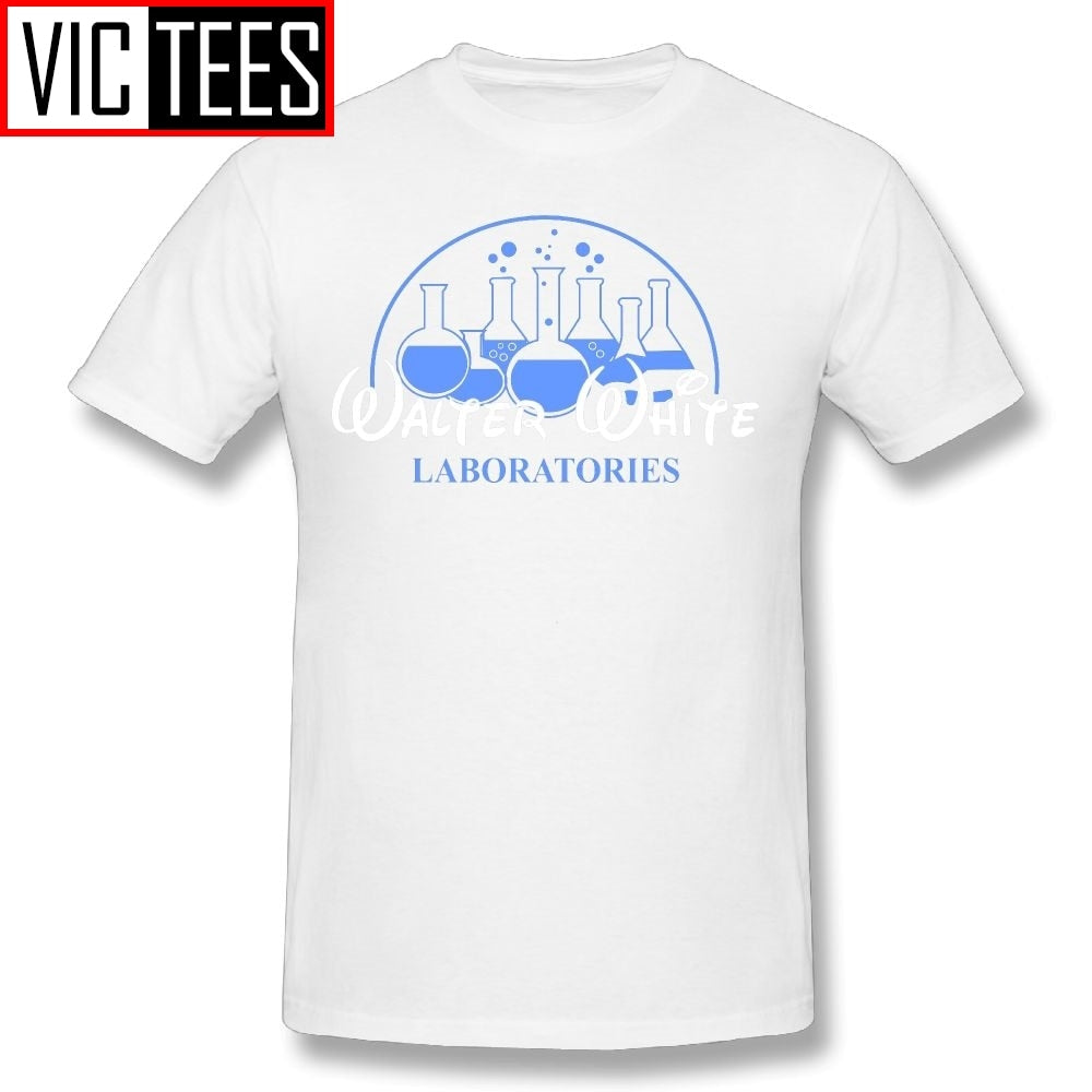 Men's Walter White Laboratories T Shirt Breaking Pinkman Bad AMC Heisenberg Mr White Cotton Tops T-Shirts Breaking Bad Tees