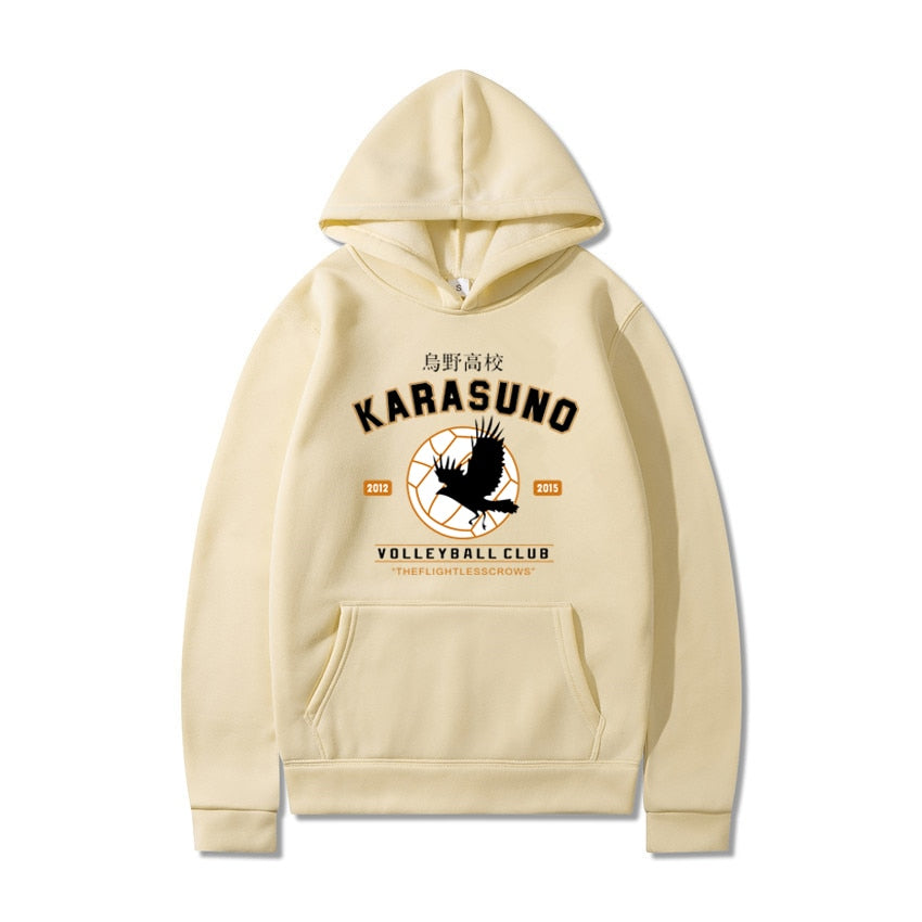 Men''s Hoodies Cartoon Haikyuu Funny Japanese Anime Streetwear Harajuku Karasuno Fly High Graphic Sweatshirts Men Women Hoodie