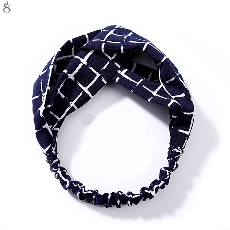 Fashion Women Girls Summer Bohemian Hair Bands Print Headbands Vintage Cross Turban Bandage Bandanas HairBands Hair Accessories