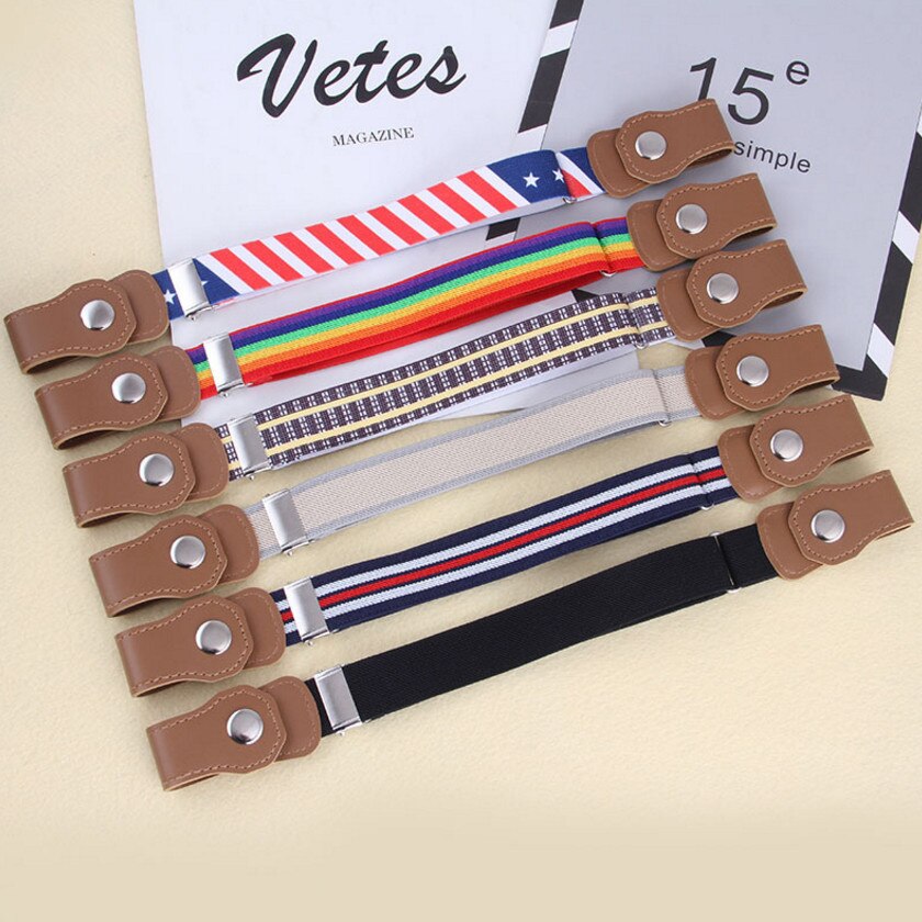 New Kids Buckle-Free Elastic Belt Waist No Buckle Stretch Belts Toddlers Adjustable Boys and Girl`s Belts for Jeans