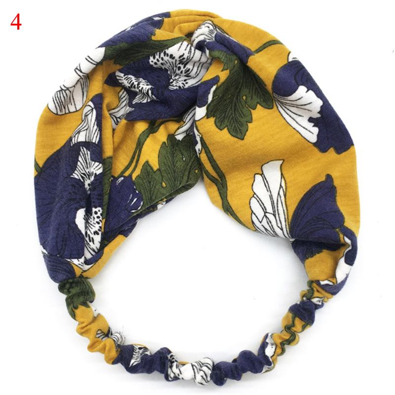 Fashion Women Girls Summer Bohemian Hair Bands Print Headbands Vintage Cross Turban Bandage Bandanas HairBands Hair Accessories