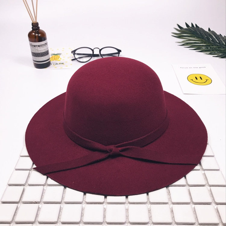 Citgeett New England Retro Wind Children Girls Big Hat Big Hat Bow Beach Hat Sun Hat