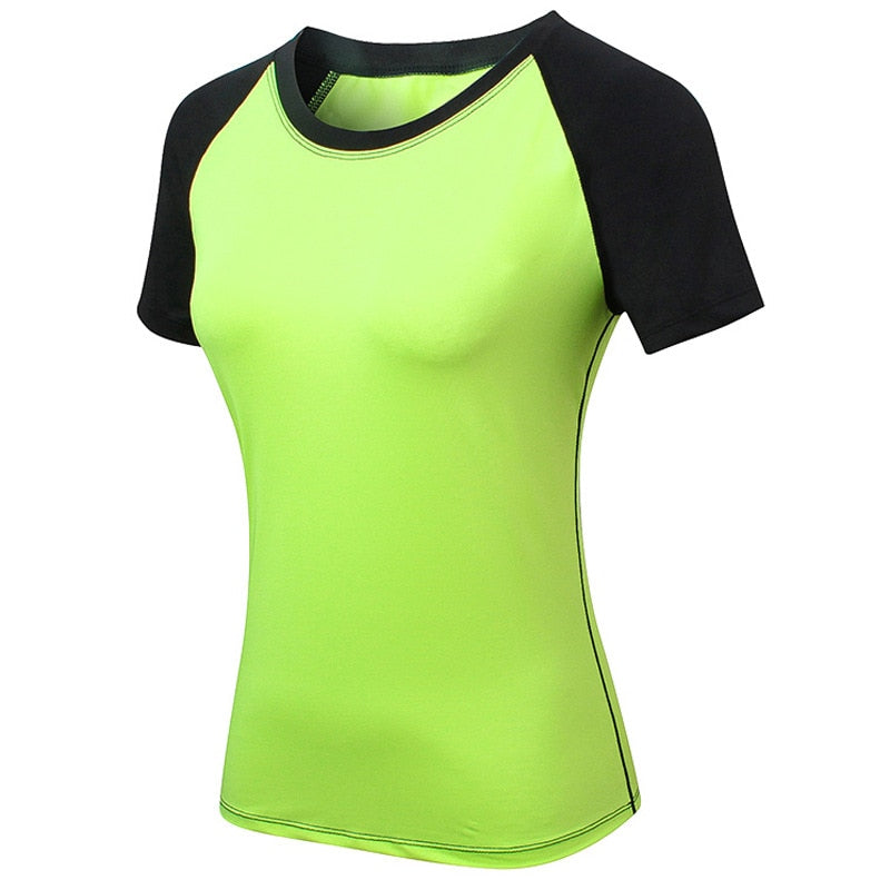 Gym T shirt Compression Tights Women's Sport Tshirt Quick Drying Rashguad Running Tops Fitness Tees Jogger Jogging Blouse Jersey