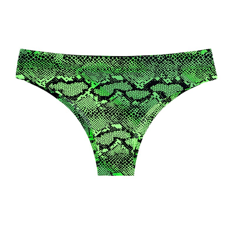 1 Pcs Women's Panties Woman Underwear Sexy Seamless Sports Leopard Female T-back G-string Thongs For Woman Ice Silk New BANNIROU