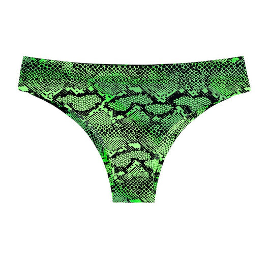 1 Pcs Women's Panties Woman Underwear Sexy Seamless Sports Leopard Female T-back G-string Thongs For Woman Ice Silk New BANNIROU