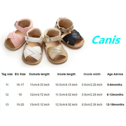 Citgeett Summer Baby Boy Girl Sandals Prewalker Newborn Kids Leather Soft Sole Crib Shoes