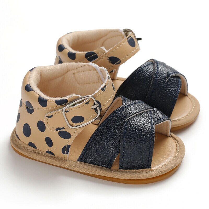 Citgeett Summer Baby Boy Girl Sandals Prewalker Newborn Kids Leather Soft Sole Crib Shoes