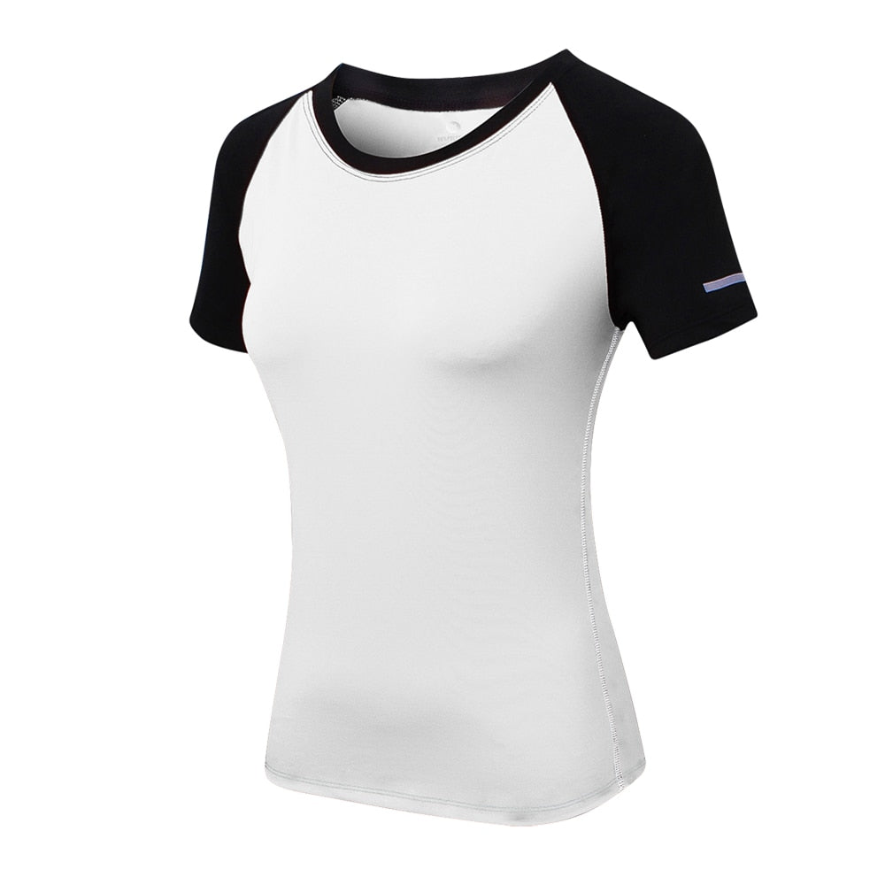 Gym T shirt Compression Tights Women's Sport Tshirt Quick Drying Rashguad Running Tops Fitness Tees Jogger Jogging Blouse Jersey