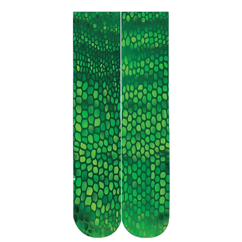 Leopard Snake Sexy Novelty Socks Women Funny Casual Cotton High Knee Socks Female Harajuku Happy Cartoon 3D Printed Men's Socks