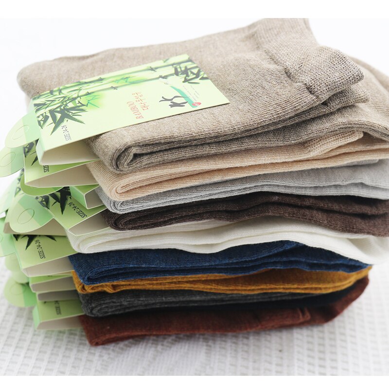 New Women's Bamboo Fiber Colorful Fashion Casual Harajuku Solid Color Black White Cheap Socks Wholesale 5 Pairs