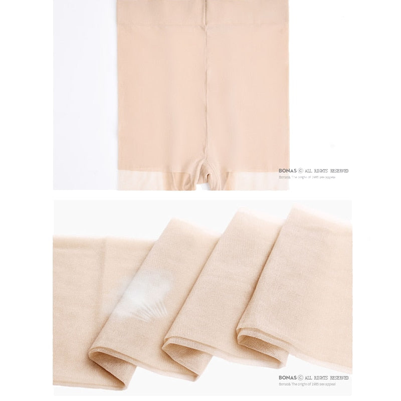 BONAS 15D Sexy Breathable Tights Women Pantyhose Ultra-thin Nylon Tights Stretchy Stockings Female Tear-resistant Pantyhose