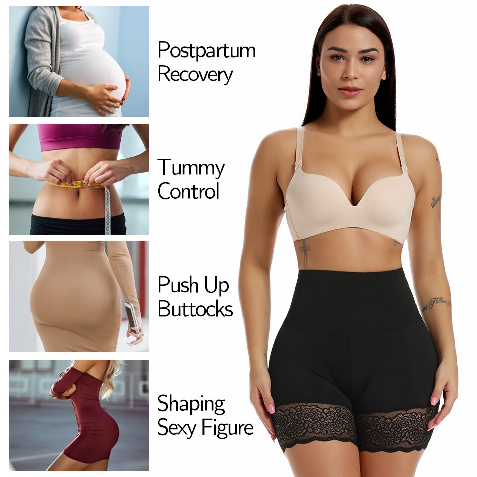 Waist Trainer Tummy Control Shorts High Waist Slimming Panties Body Shaper Women Short Pants Under Skirt Butt Lifter Boxer Brief