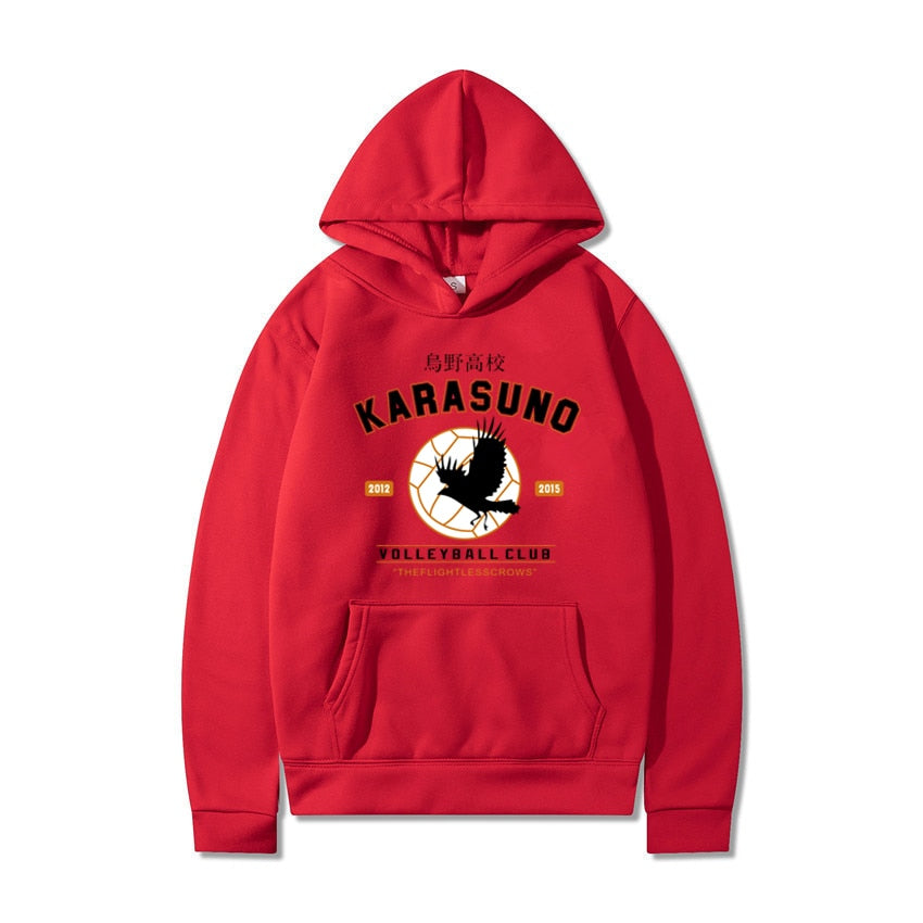 Men''s Hoodies Cartoon Haikyuu Funny Japanese Anime Streetwear Harajuku Karasuno Fly High Graphic Sweatshirts Men Women Hoodie