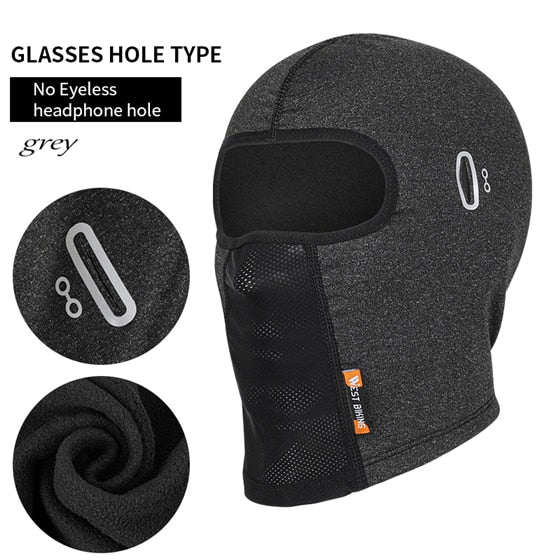 WEST BIKING Cycling Scarf Winter Warm Hat Breathable Windproof Sport Balaclava Cycling Headwear MTB Bike Motorcycle Helmet Liner