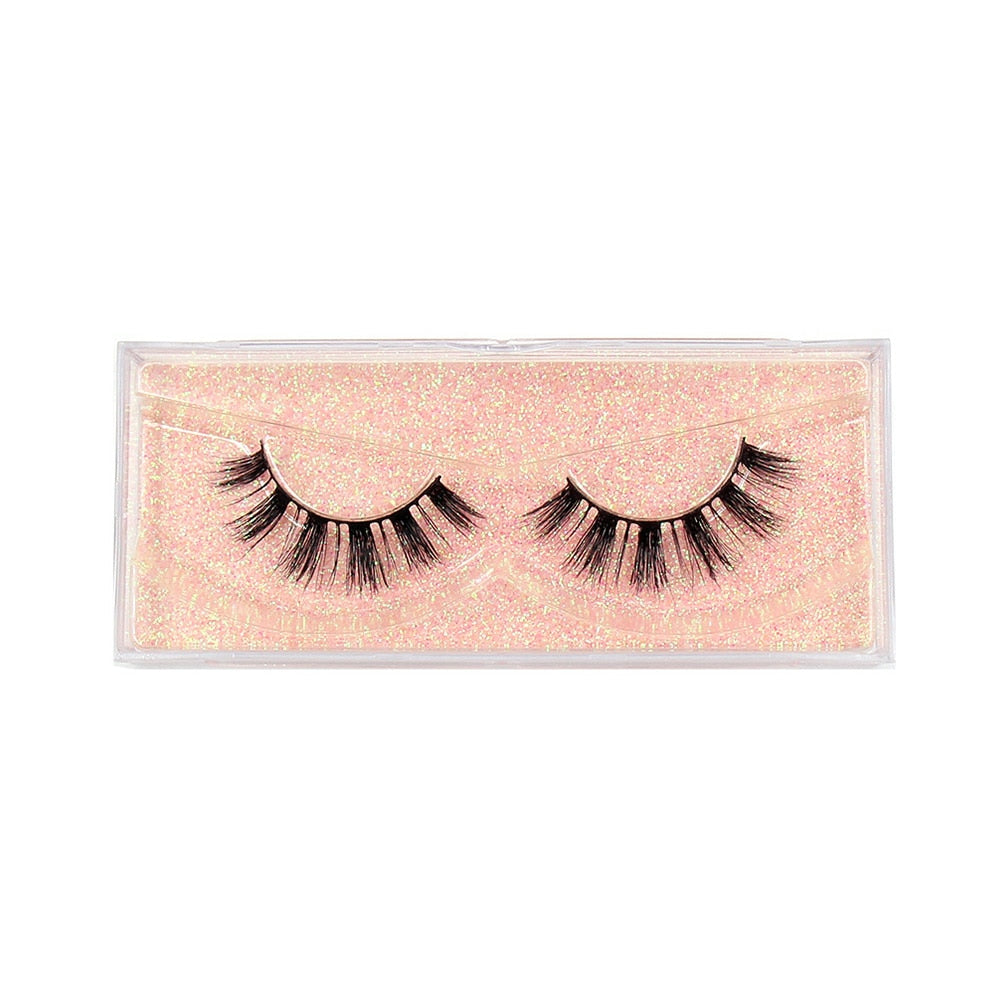 LEHUAMAO Fluffy Mink Lashes Short Wispy Natural Eyelashes 15mm-18mm Hamdmade Real 3D Mink Eyelashes Makeup False Lashes