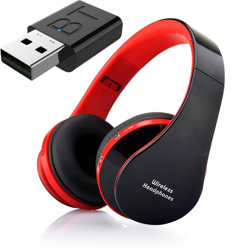 FLOVEME TV Bluetooth Headphones HiFi bluetooth headset Deep Bass Wireless Headphone with Transmitter Stick For TV Computer Phone