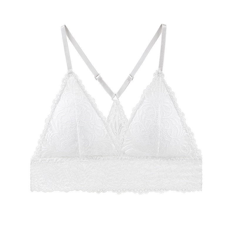 Lace Sexy Bra French Style Lingerie Wireless Thin Underwear Sexy Bralette Soft Push Up Bras For Women Free Shipping New BANNIROU