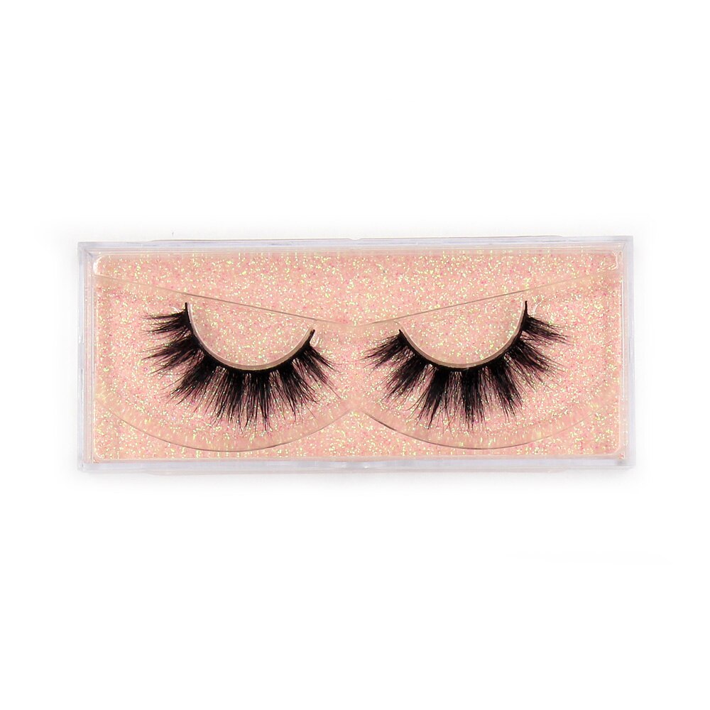 LEHUAMAO Fluffy Mink Lashes Short Wispy Natural Eyelashes 15mm-18mm Hamdmade Real 3D Mink Eyelashes Makeup False Lashes