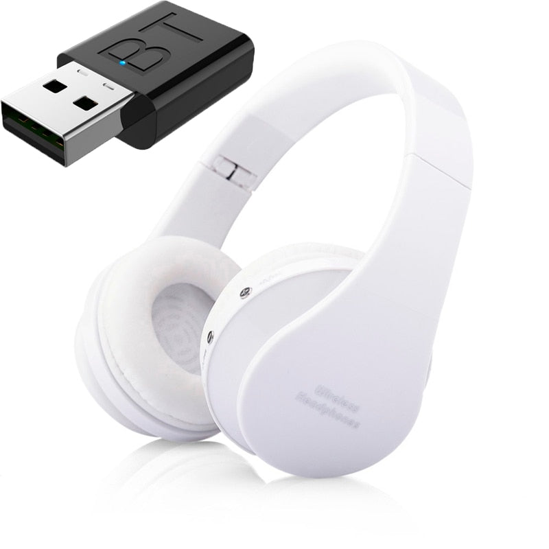 FLOVEME TV Bluetooth Headphones HiFi bluetooth headset Deep Bass Wireless Headphone with Transmitter Stick For TV Computer Phone