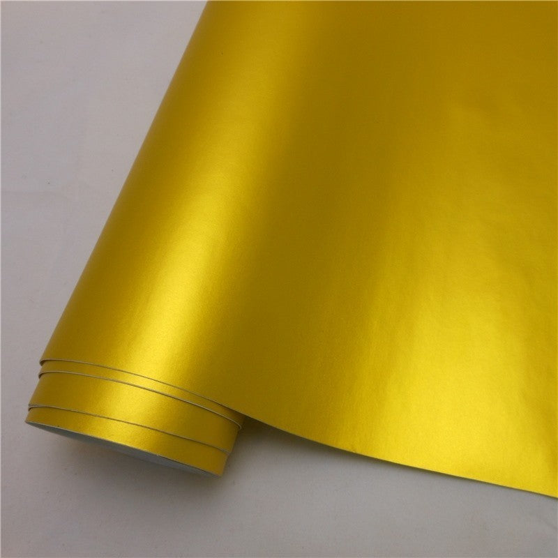 Multiple Colors Red Blue Gold Green Purple Matte Satin Chrome Vinyl Car Wrap Film Sticker Decal Bubble Free Car Wrapping Styling