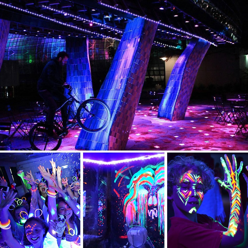UV LED Strip Light 5V DC 2835 0.5M 1M 2M Waterproof Purple Ribbon Ultraviolet USB Rope Tape for DJ Fluorescence