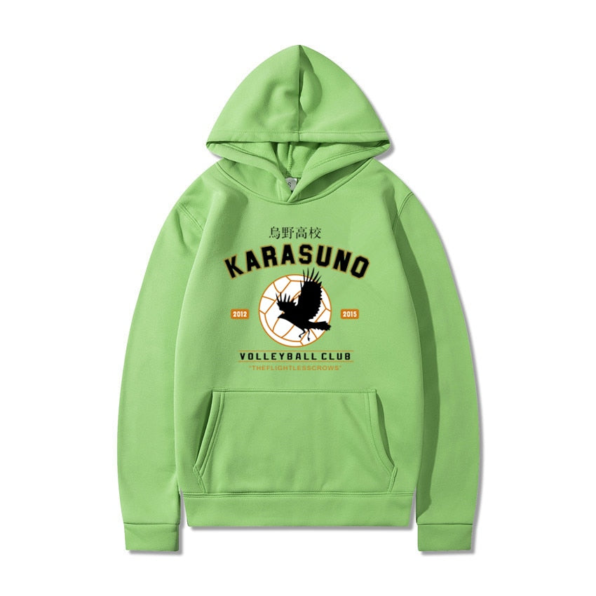 Men''s Hoodies Cartoon Haikyuu Funny Japanese Anime Streetwear Harajuku Karasuno Fly High Graphic Sweatshirts Men Women Hoodie