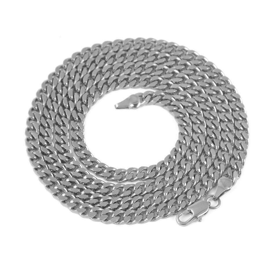 UWIN Men Women Hip Hop Rapper's Chain 3mm 18'' 20" 24" 30" Stainless steel Gold Color Rope Link Necklace Fashion Hip hop Jewelry