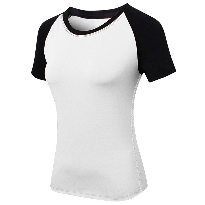 Gym T shirt Compression Tights Women's Sport Tshirt Quick Drying Rashguad Running Tops Fitness Tees Jogger Jogging Blouse Jersey