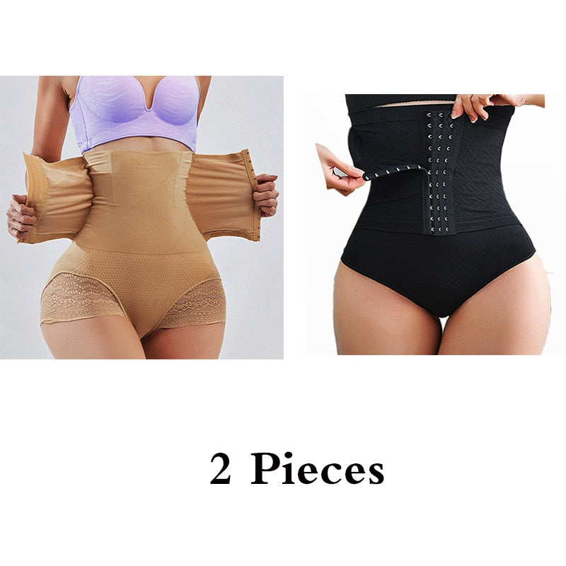 GUUDIA Tummy Control Panties Women Body Shaper High Waist Shaper Pants Seamless Shapewear Postpartum Panties Waist Trainer