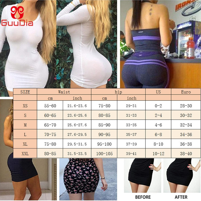 GUUDIA Seamless Booty Push Up Padded Panties Hip Butt Lifter Hip Enhancer Shorts Women Shapers Short Fake Booty Lift Underwear