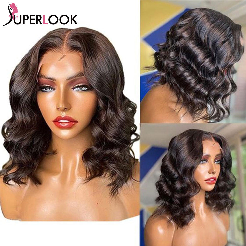 Body Wave Bob Frontal Wig 13x4 Lace Front Human Hair Wigs Short Bob Wigs Pre Plucked Lace Closure Wigs For Women T Part Lace Wig