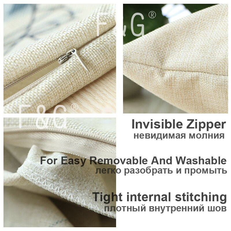 Animal Series Cushion Cover Tiger Brown Bear Lion Decorative Pillows Cover Linen Pillowcase for Cojines Decorativos Para Sofa