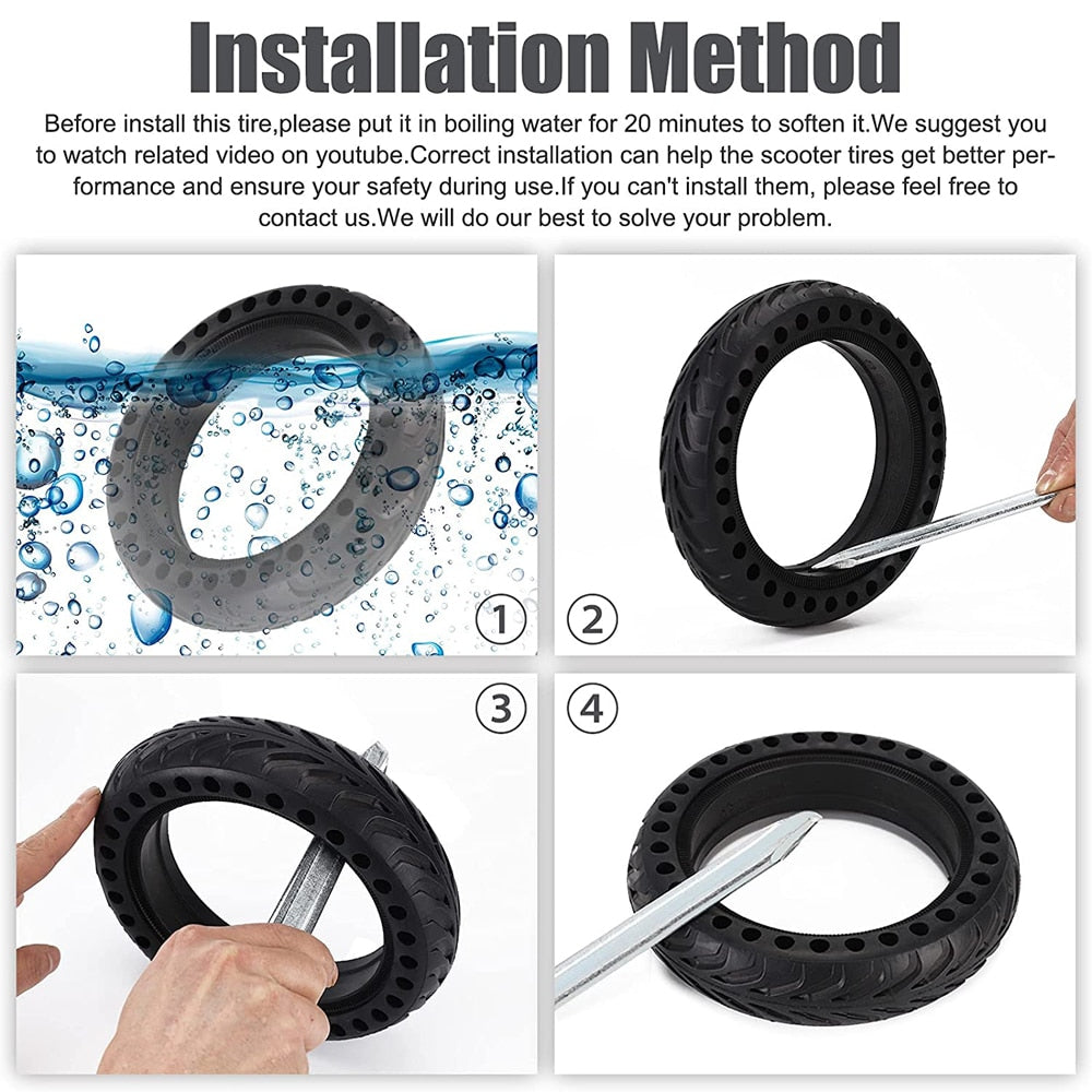 Solid Tire for Xiaomi M365 1S Pro 2 Electric Scooter 8.5'' Rubber Honeycomb Tyre for Mijia Mi Essential Scooter 8.5 inches Wheel