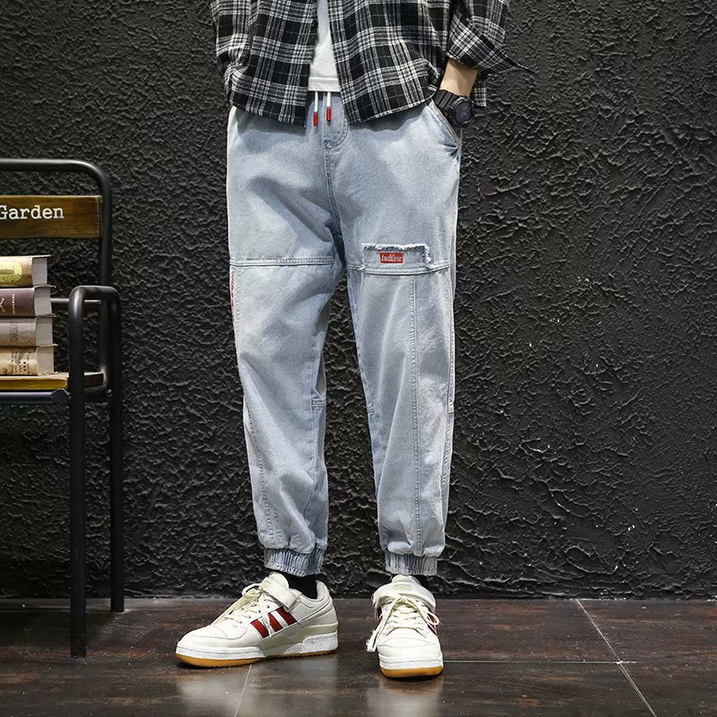 2022 New Streetwear Hip Hop Cargo Pants Men's Jeans Elastic Harun Joggers In Autumn and Spring Men ClothIng