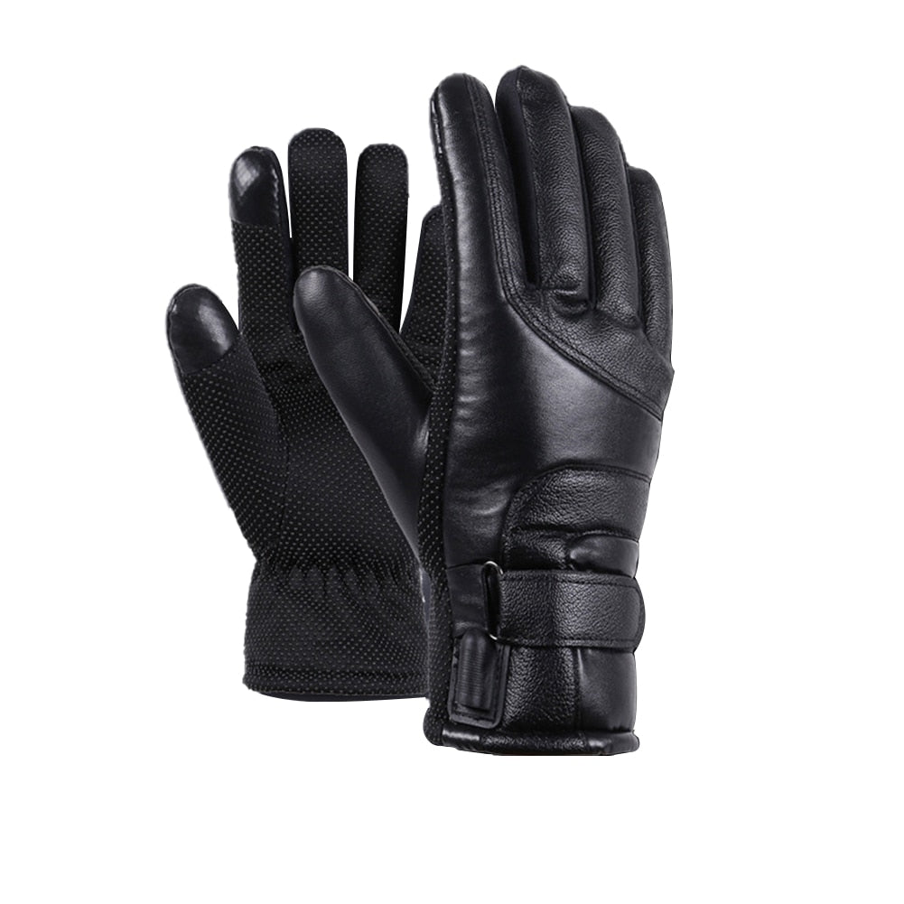 Motorcycle Electric Heated Gloves Windproof For Cycling Skiing Winter Warm Heating Gloves USB Powered For Men Women Sports Ski