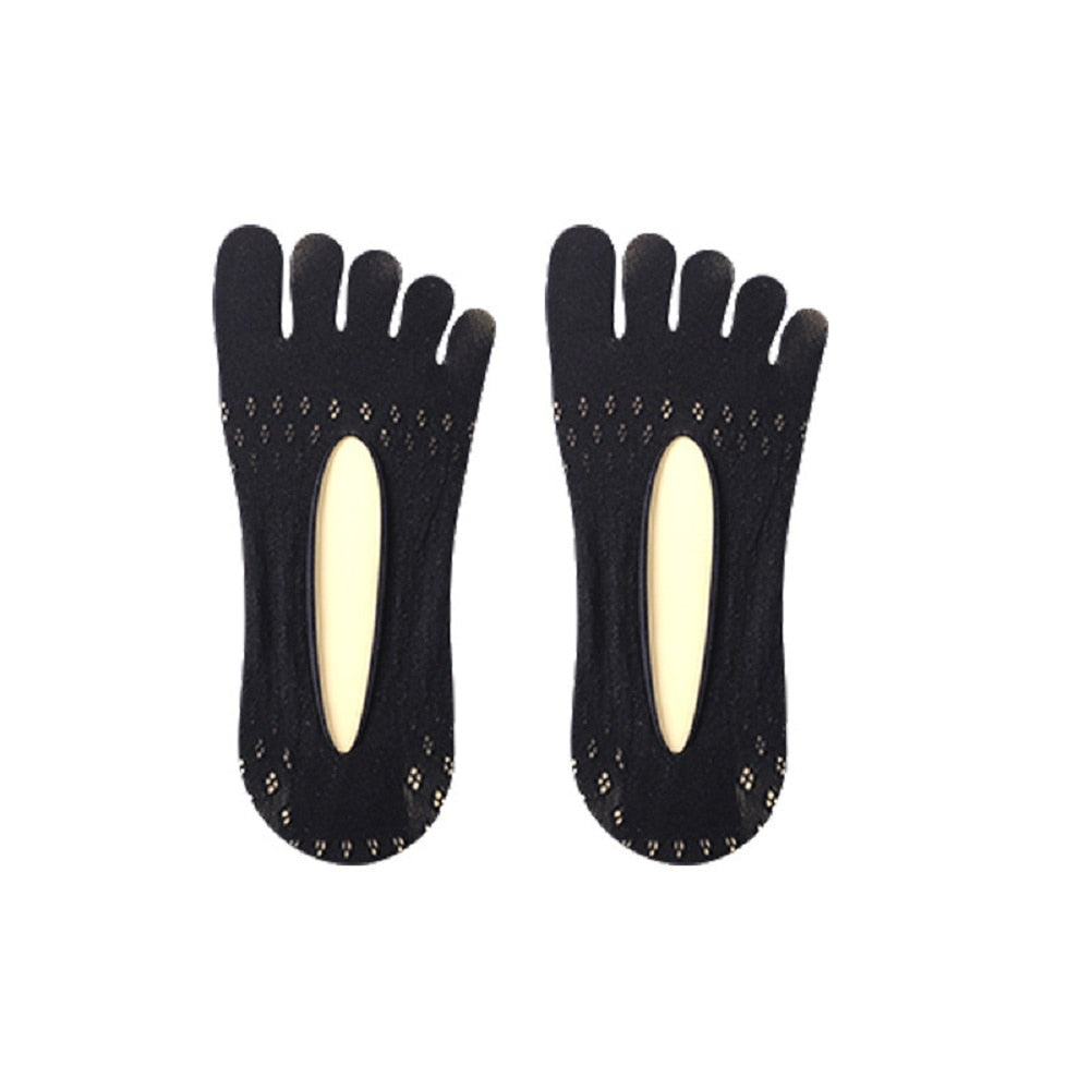 Fashion Summer Thin Toe Sock Slippers Women Lady invisible Silicone Anti-skid Five Finger Socks
