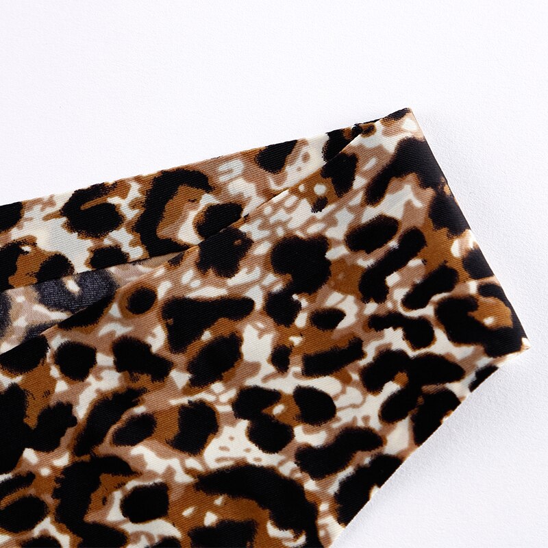 1 Pcs Women's Panties Woman Underwear Sexy Seamless Sports Leopard Female T-back G-string Thongs For Woman Ice Silk New BANNIROU